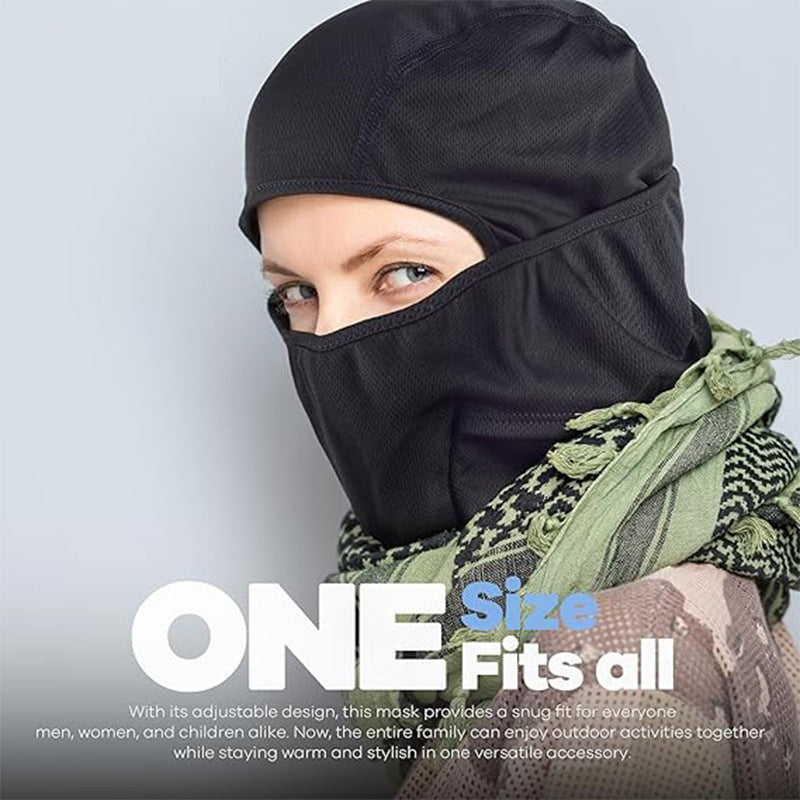 Camouflage Hood, Outdoor Cycling Mask, Breathable, Quick-Drying Neck Scarf, Sun Protection, Face Covering, Windproof Helmet Liner, Cross-Border