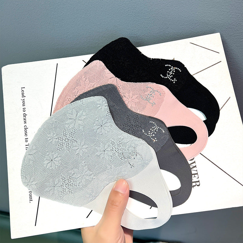 Summer Lace Sunscreen Mask Anti-ultraviolet Ice Silk Stereo Thin Mask High-value Eye-protecting Corner Breathable Sunshade