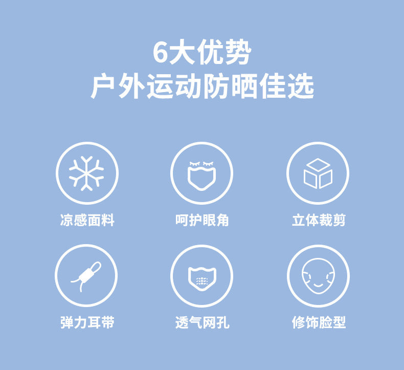 Summer Lace Sunscreen Mask Anti-ultraviolet Ice Silk Stereo Thin Mask High-value Eye-protecting Corner Breathable Sunshade