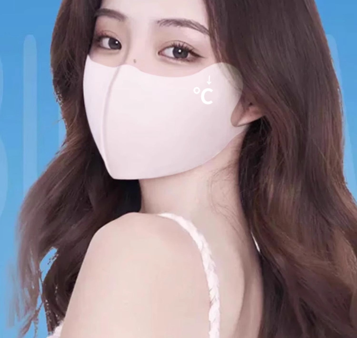 Seamless Sunscreen Hyaluronic Acid Summer Thin Eye Protection Mask 3D Stereo Anti-Uv Heat Insulation Breathable Face Small