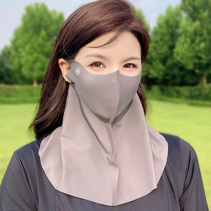Seamless Sunscreen Hyaluronic Acid Summer Thin Eye Protection Mask 3D Stereo Anti-Uv Heat Insulation Breathable Face Small