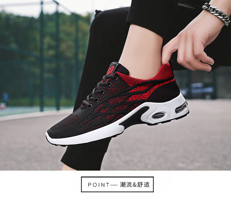 Men's Sneakers 2026 Export Shoes Men's Breathable Lace-Up Running Shoes Korean Style Lightweight Casual Men's Shoes Breathable and Lightweight