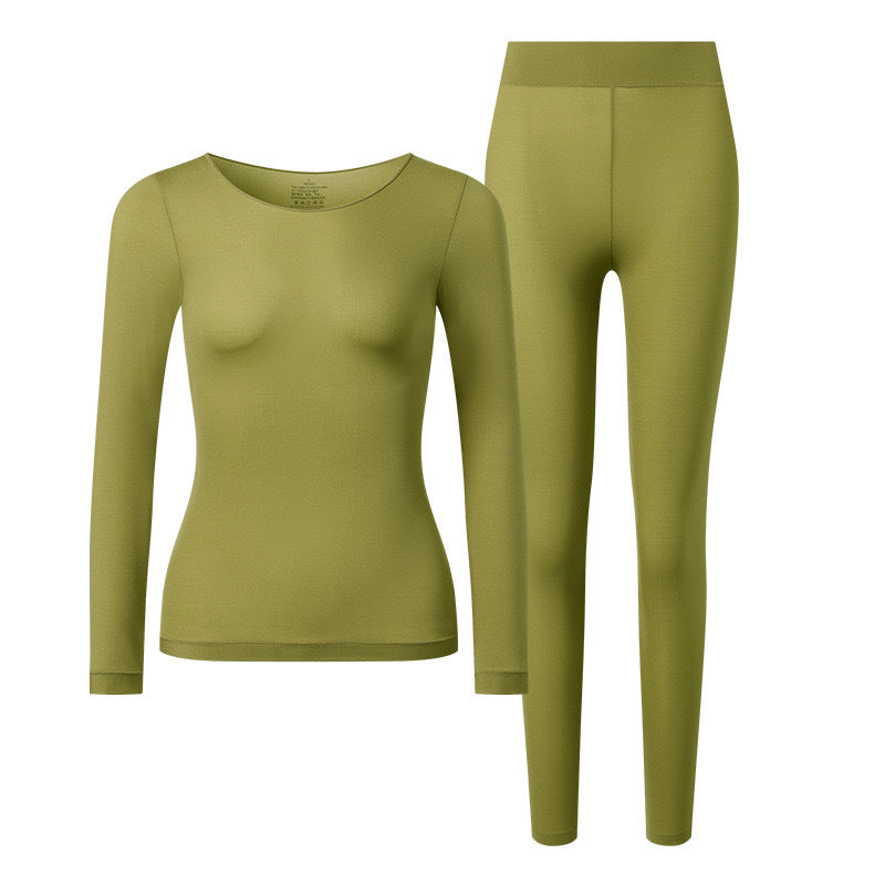 Skin Beauty Clothes Ultra-thin Long-sleeved Fleshy Mask Muscle Base Clothes Women's Base Shirt Autumn and Winter Low Collar Invisible Inner Wear Autumn Clothes