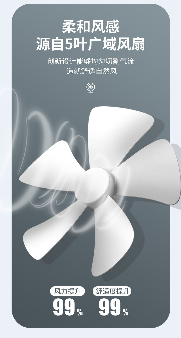 Factory wholesale New USB small fan adjustable speed timing office desktop fan dormitory clip fan one-piece delivery