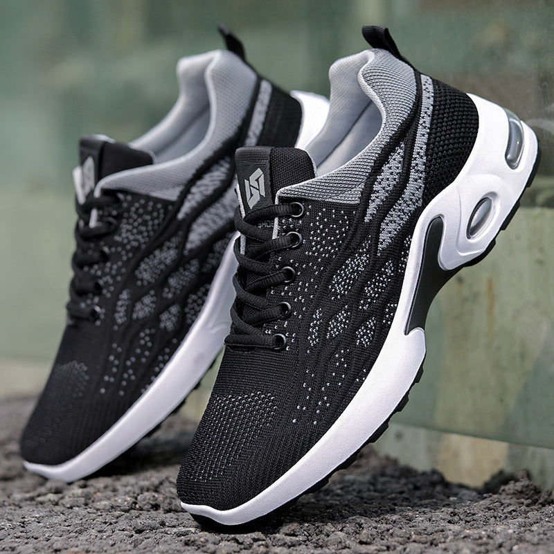 Men's Sneakers 2026 Export Shoes Men's Breathable Lace-Up Running Shoes Korean Style Lightweight Casual Men's Shoes Breathable and Lightweight