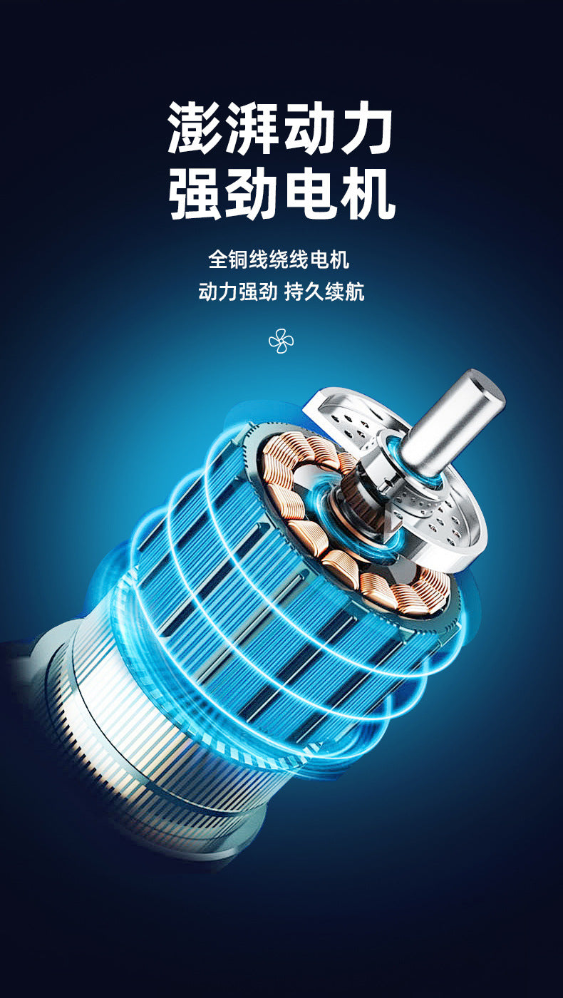 Cross-Border Trade Portable Lithium Battery Fan 8inch Metal Model for Home, Outdoor Camping, Fishing, High Air Volume