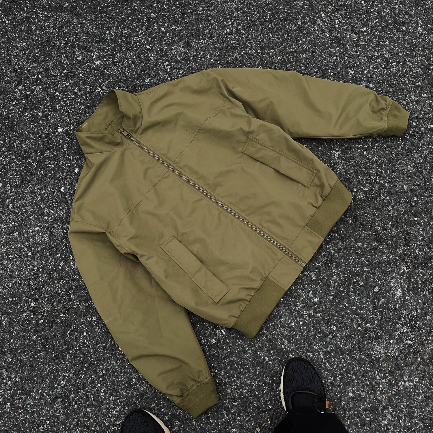 American Coach Jacket Men's Spring and Autum High Street Vibe Trendy Brand Stand Collar Outdoor Workwear Sports Pilot Jacket