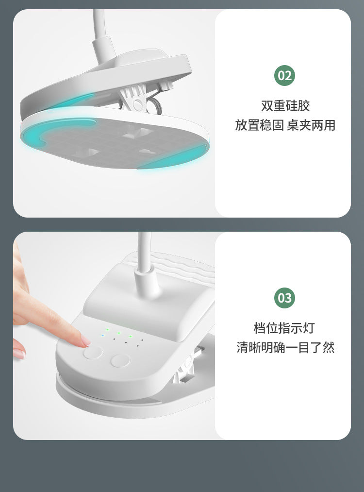 Factory wholesale New USB small fan adjustable speed timing office desktop fan dormitory clip fan one-piece delivery