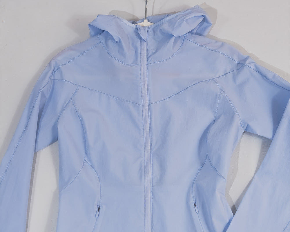 LU IUX Summer New Women's Sun Protection Suit UPF50 MIST OVER UV Protection Long Sleeve Hooded Zipper