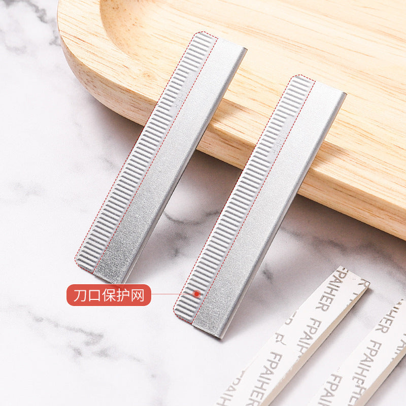 10-piece eyebrow trimmer blade stainless steel eyebrow scraper corrugated blade disposable eyebrow trimmer tattoo hair tools