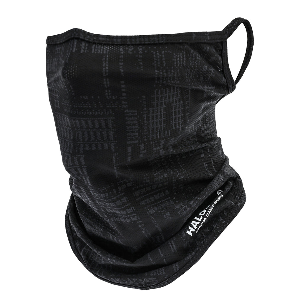 Thin Breathable Ear Hanging Real Ice Silk Face Towel Outdoor Quick-drying Face Mask Sunscreen Summer Mask Letter Turtleneck Scarf
