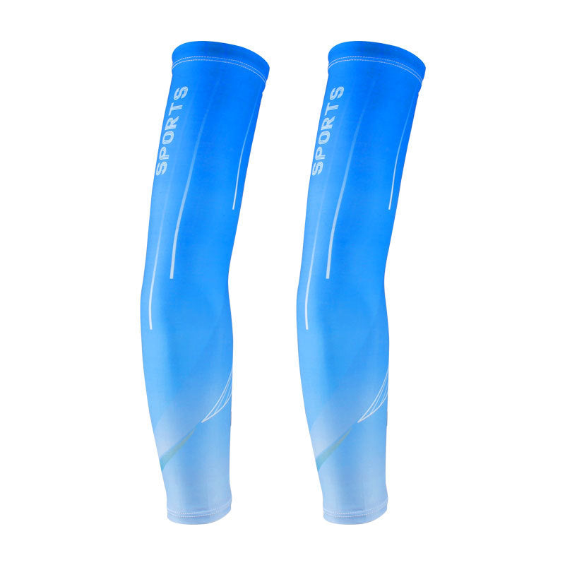 Ice Silk Thin Summer Sports Sun Protection Ice Sleeves Men's Sleeves Anti-Uv Outdoor Cycling and Driving Arm Sleeves