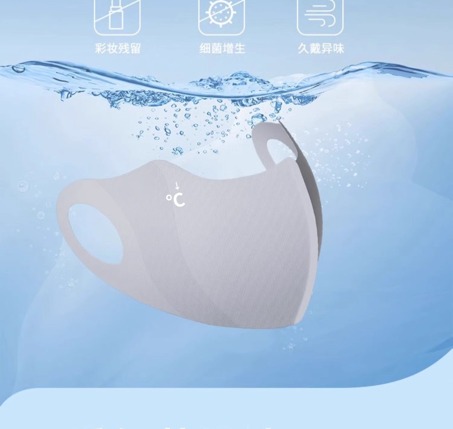Seamless Sunscreen Hyaluronic Acid Summer Thin Eye Protection Mask 3D Stereo Anti-Uv Heat Insulation Breathable Face Small