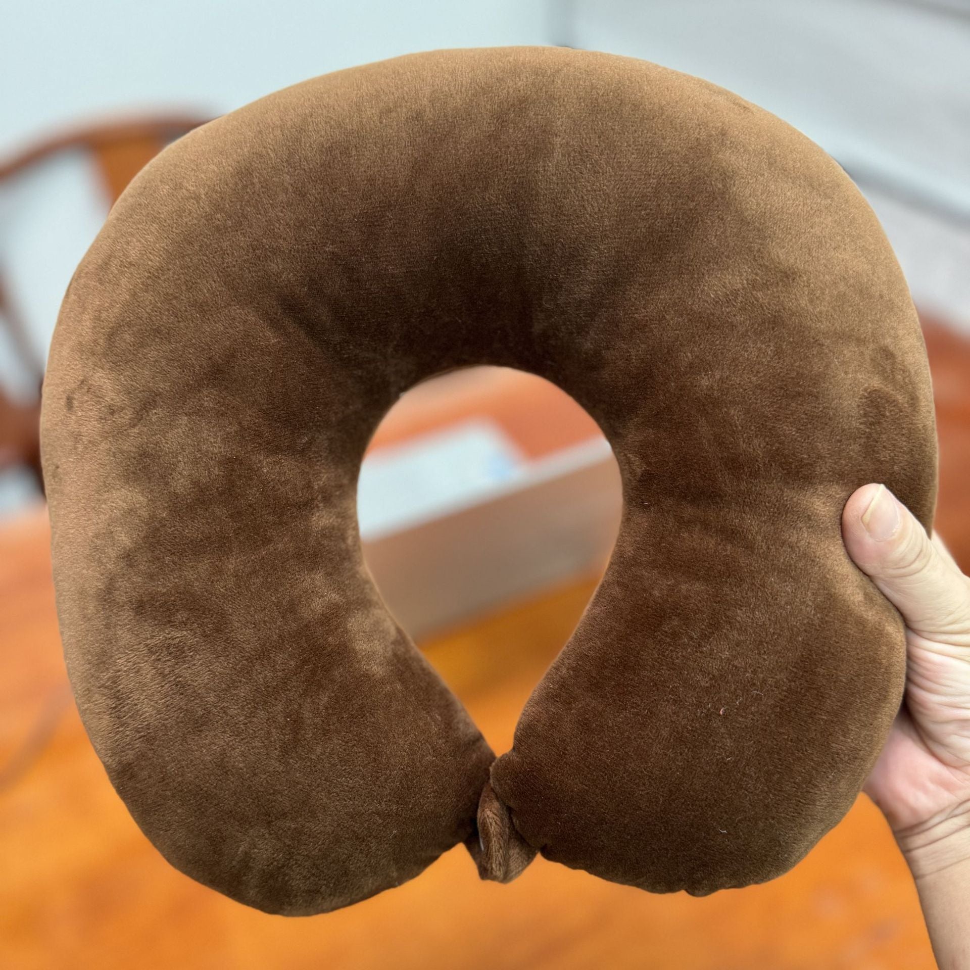 2025 New Cross-Border U-Shaped Pillow Portable Pp Cotton Office Nap Cervical Pillow Car High-Speed Rail Neck Pillow Wholesale