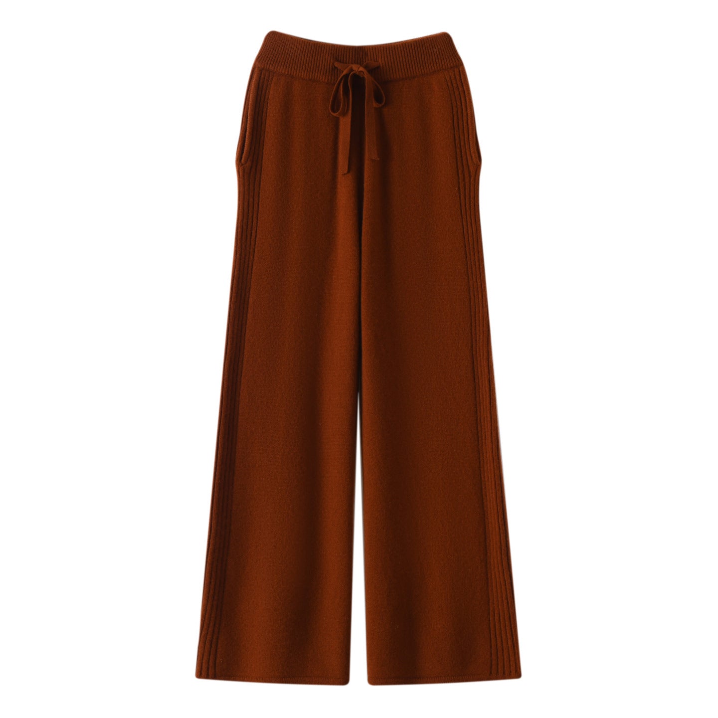 Narrow Casual Women's Sports Wide-Leg Pants High-Waist Slim Version New Long Fashion Straight Spring and Autumn Drape Pants 2025