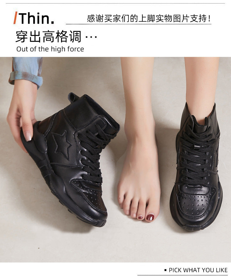 Small Size Women's Shoes 313233 High-Top Shoes with Leather and Velvet, Ultra-Light Waterproof Short Boots, Large Size Women's Shoes 41 to 43, Showing Small Feet