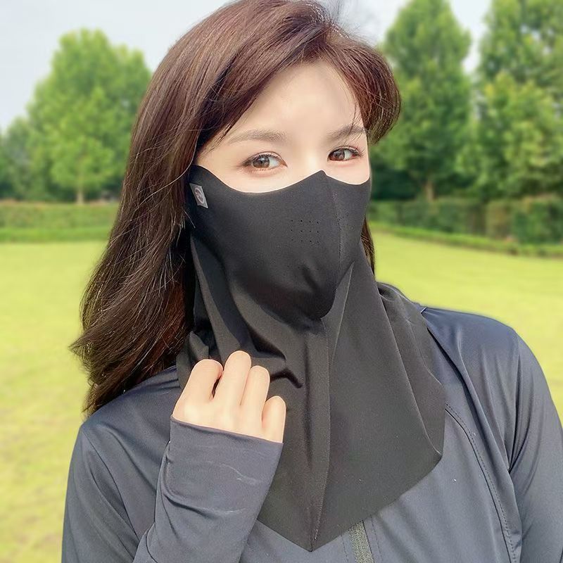 Seamless Sunscreen Hyaluronic Acid Summer Thin Eye Protection Mask 3D Stereo Anti-Uv Heat Insulation Breathable Face Small