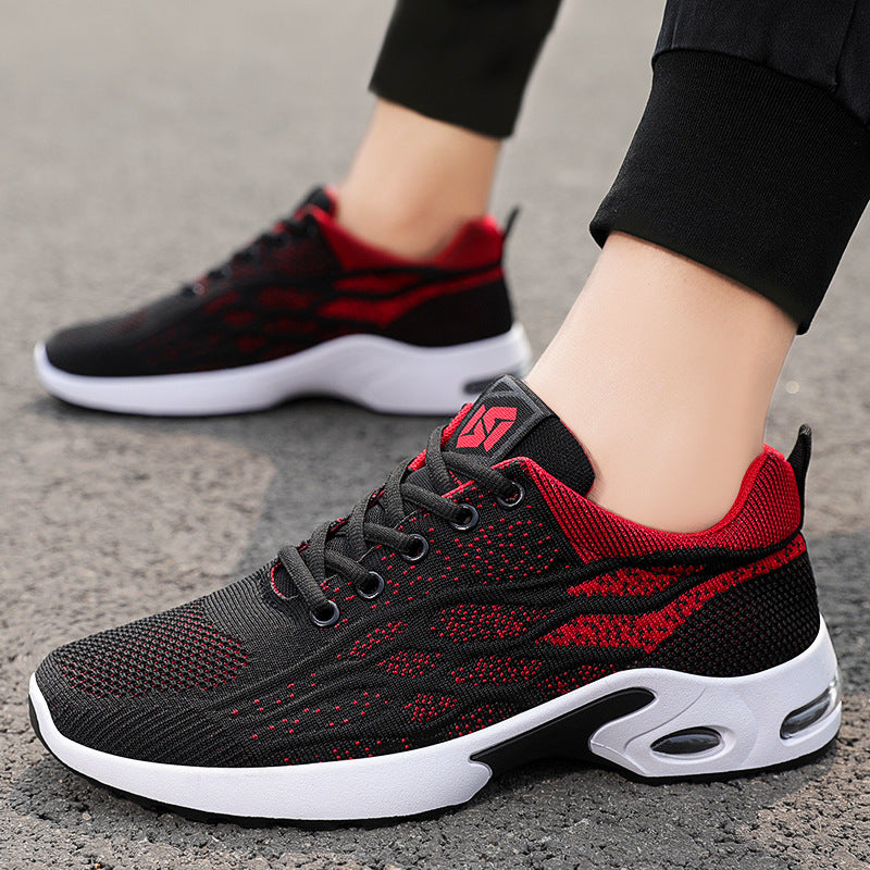 Men's Sneakers 2026 Export Shoes Men's Breathable Lace-Up Running Shoes Korean Style Lightweight Casual Men's Shoes Breathable and Lightweight