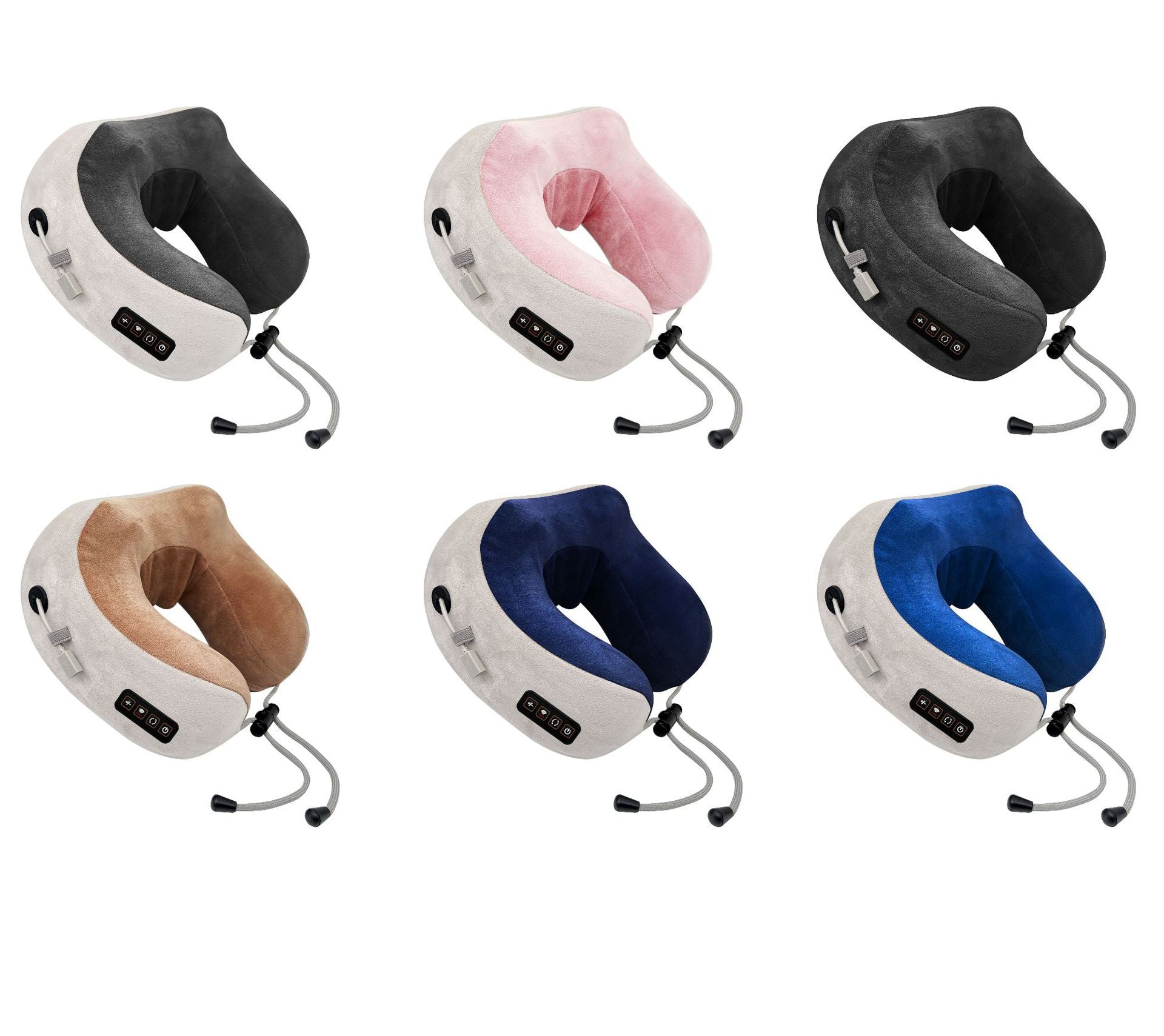 Household Massage U-shaped Pillow Memory Foam Portable Car Travel Electric Neck Cervical Massager U-shaped Massage Pillow