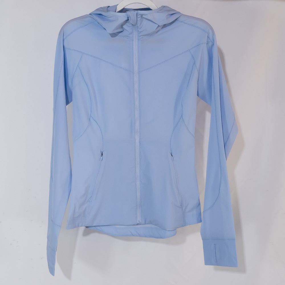 LU IUX Summer New Women's Sun Protection Suit UPF50 MIST OVER UV Protection Long Sleeve Hooded Zipper