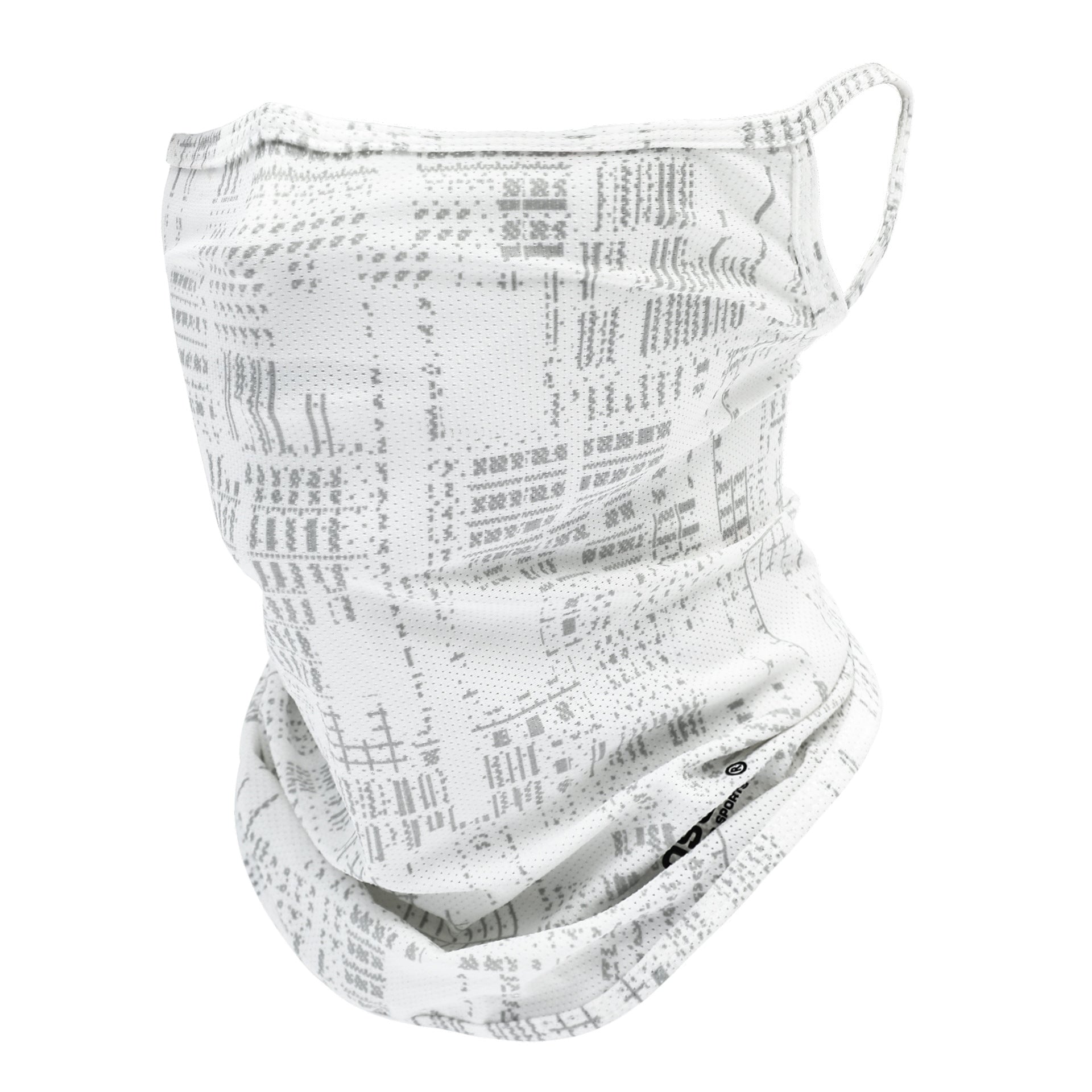 Thin Breathable Ear Hanging Real Ice Silk Face Towel Outdoor Quick-drying Face Mask Sunscreen Summer Mask Letter Turtleneck Scarf