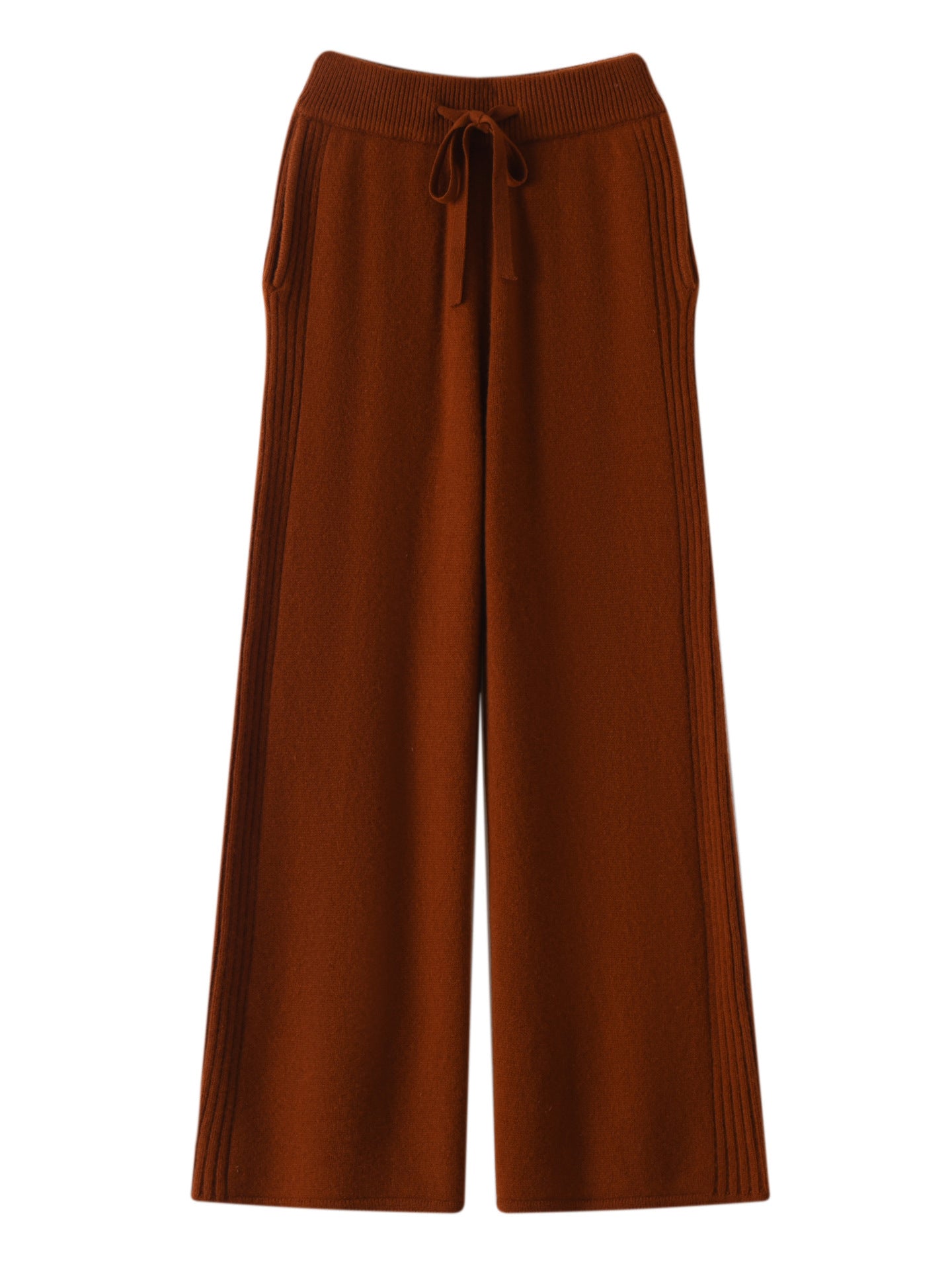 Narrow Casual Women's Sports Wide-Leg Pants High-Waist Slim Version New Long Fashion Straight Spring and Autumn Drape Pants 2025