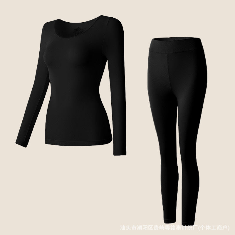 Skin Beauty Clothes Ultra-thin Long-sleeved Fleshy Mask Muscle Base Clothes Women's Base Shirt Autumn and Winter Low Collar Invisible Inner Wear Autumn Clothes