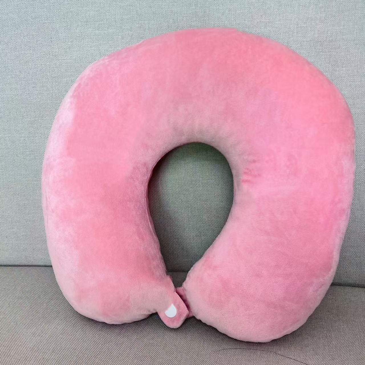 2025 New Cross-Border U-Shaped Pillow Portable Pp Cotton Office Nap Cervical Pillow Car High-Speed Rail Neck Pillow Wholesale