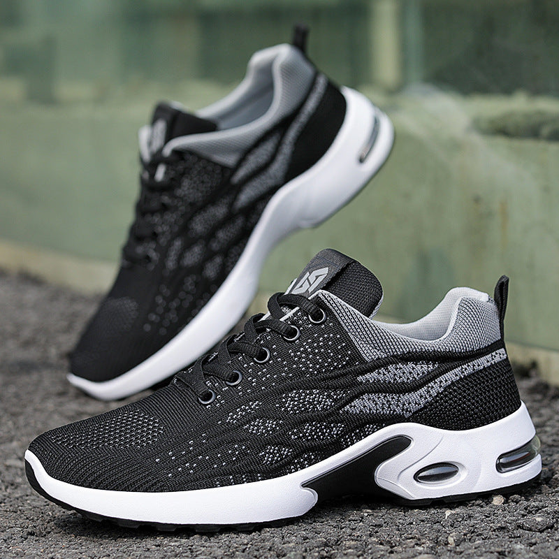 Men's Sneakers 2026 Export Shoes Men's Breathable Lace-Up Running Shoes Korean Style Lightweight Casual Men's Shoes Breathable and Lightweight