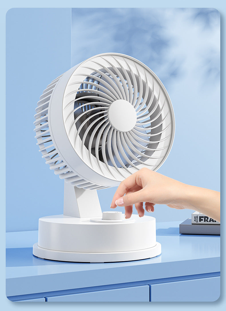 Desktop Electric Fan Large Wind Turbine Small Fan Office Household Desk Fan Silent Electric Fan Air Circulation Fan