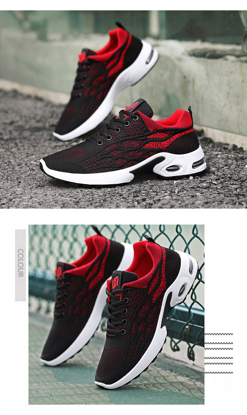 Men's Sneakers 2026 Export Shoes Men's Breathable Lace-Up Running Shoes Korean Style Lightweight Casual Men's Shoes Breathable and Lightweight