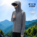 Sunscreen Clothing Men's Mountain Outdoor Sunshade Big Hat Brim Skin Clothing Summer Upf50 Ice Silk Couple Sunscreen Clothing Breathable