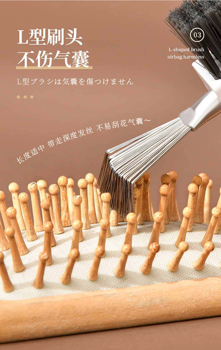 New Air Cushion Comb Cleaning Brush Hair Comb Cleaning Claw Hook Hair Roll Comb Cleaning Hair Tool Air Bag Hair Comb Cleaner