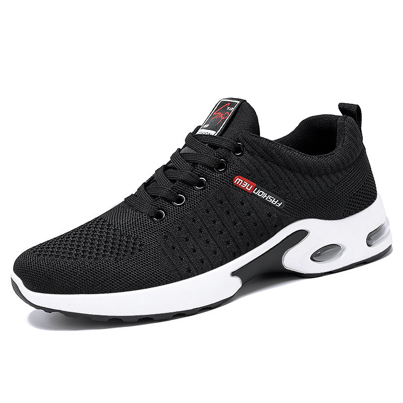 Men's Sneakers 2026 Export Shoes Men's Breathable Lace-Up Running Shoes Korean Style Lightweight Casual Men's Shoes Breathable and Lightweight