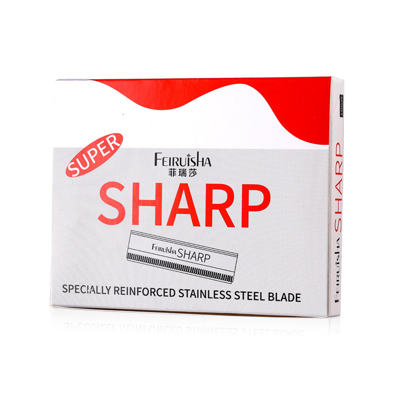10-piece eyebrow trimmer blade stainless steel eyebrow scraper corrugated blade disposable eyebrow trimmer tattoo hair tools