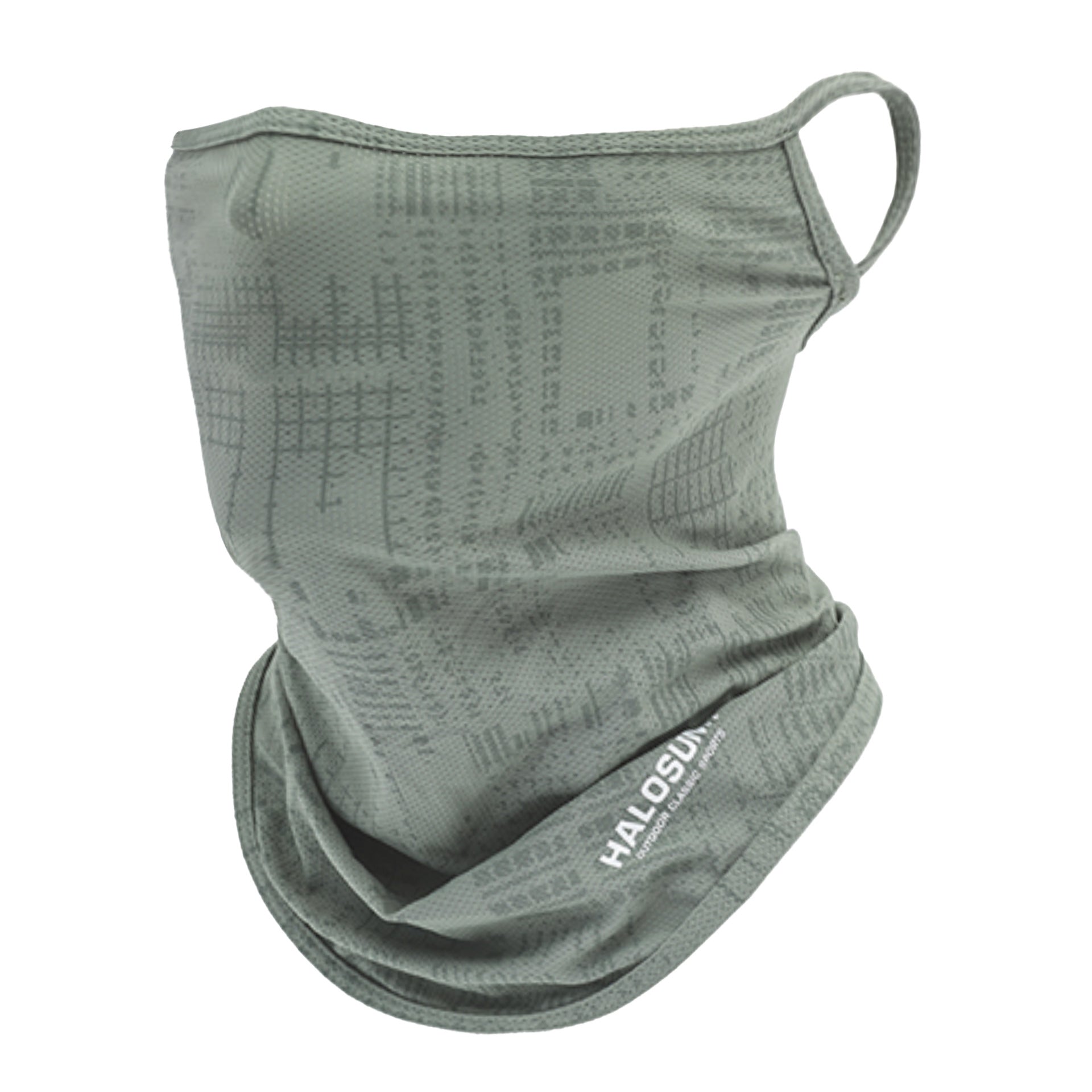Thin Breathable Ear Hanging Real Ice Silk Face Towel Outdoor Quick-drying Face Mask Sunscreen Summer Mask Letter Turtleneck Scarf