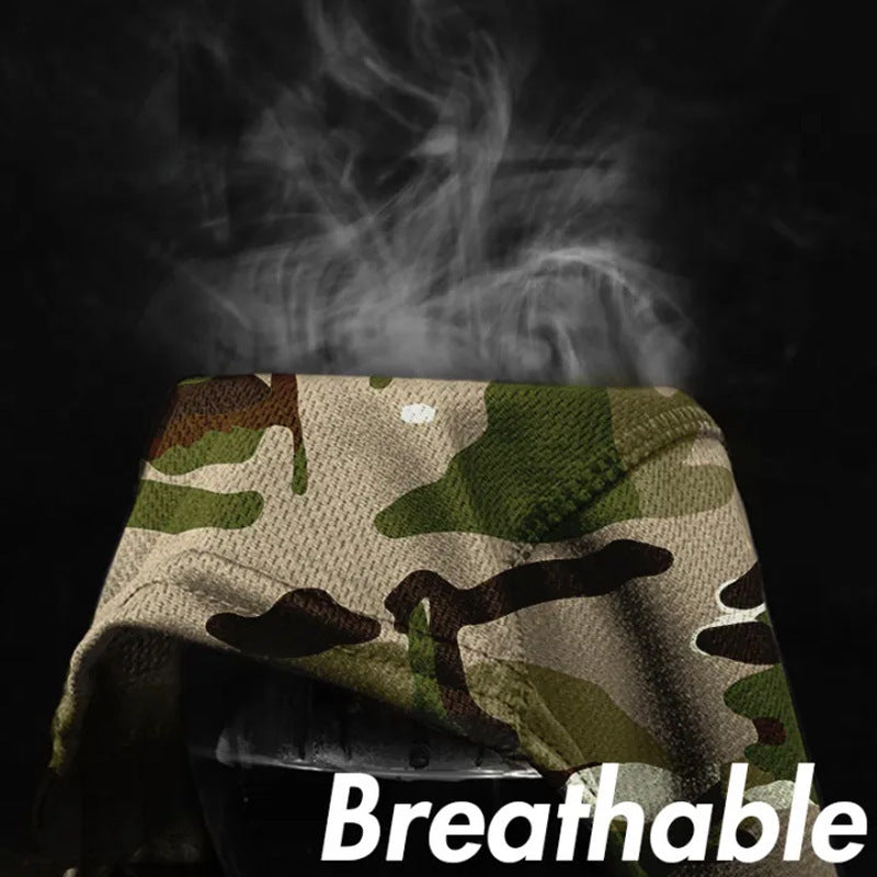 Camouflage Hood, Outdoor Cycling Mask, Breathable, Quick-Drying Neck Scarf, Sun Protection, Face Covering, Windproof Helmet Liner, Cross-Border