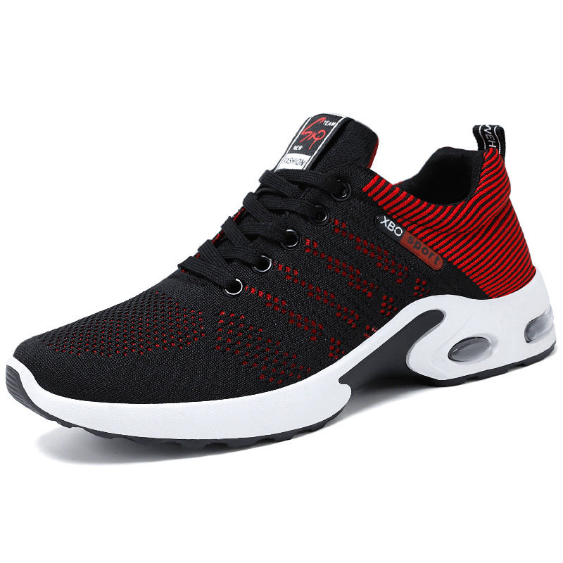 Men's Sneakers 2026 Export Shoes Men's Breathable Lace-Up Running Shoes Korean Style Lightweight Casual Men's Shoes Breathable and Lightweight