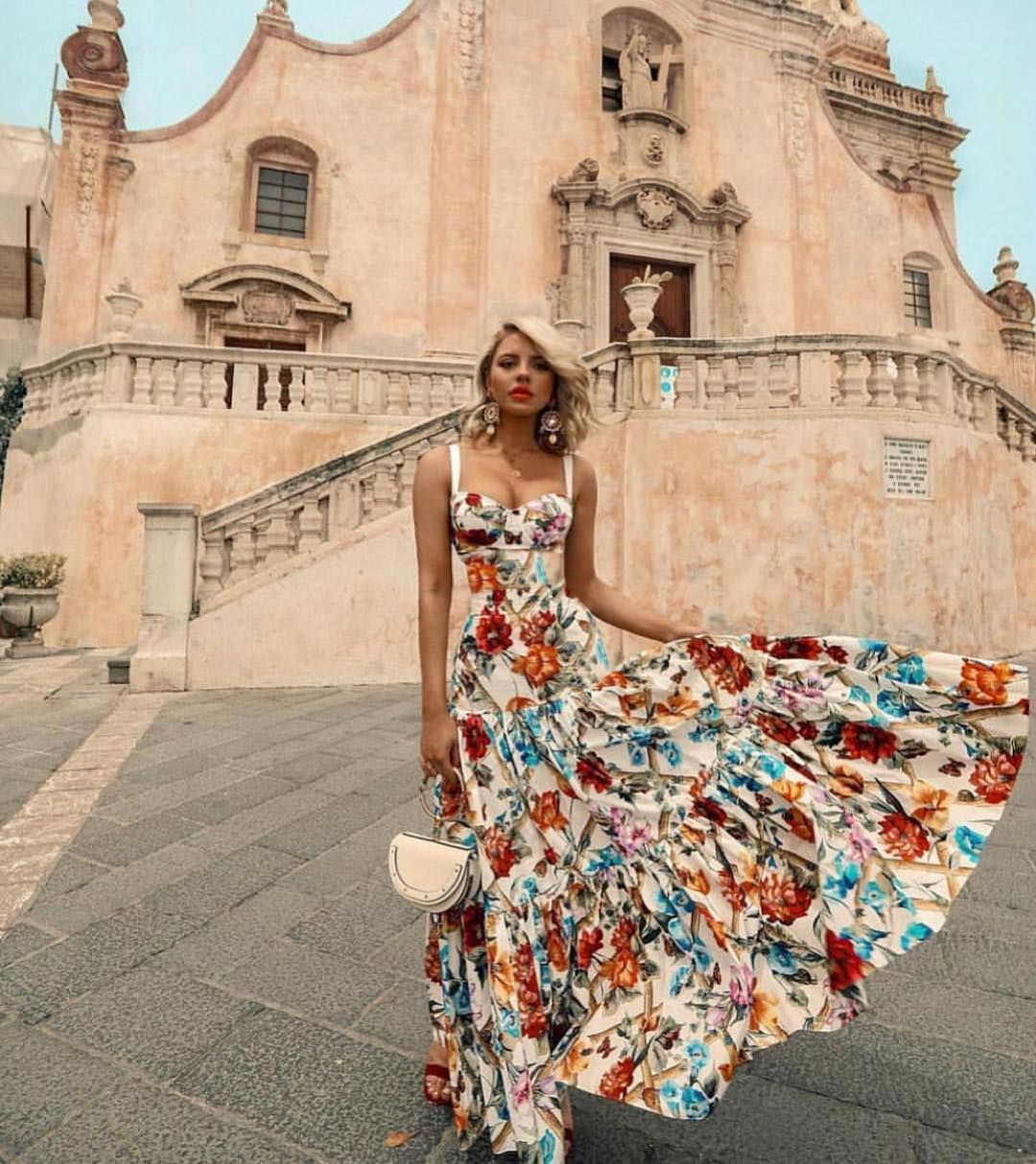 2025 Summer European and American Export New Women's Clothing Wish Amazon Sexy Sleeveless Suspender Long Skirt Printed Dress