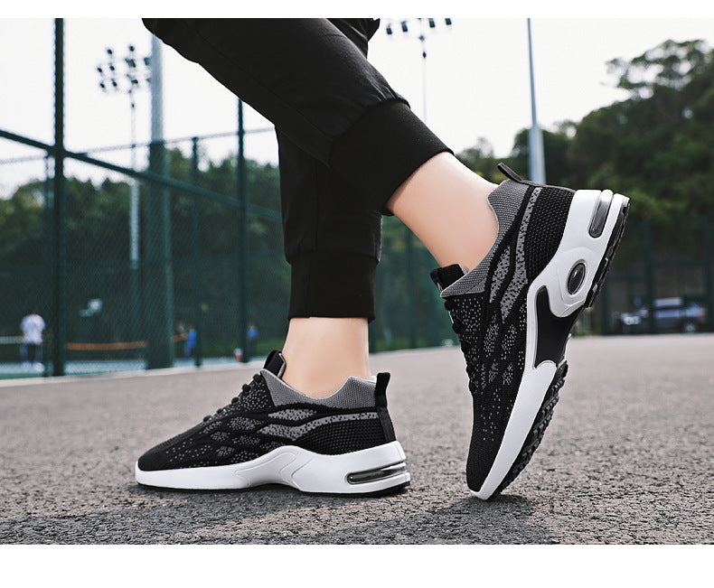 Men's Sneakers 2026 Export Shoes Men's Breathable Lace-Up Running Shoes Korean Style Lightweight Casual Men's Shoes Breathable and Lightweight
