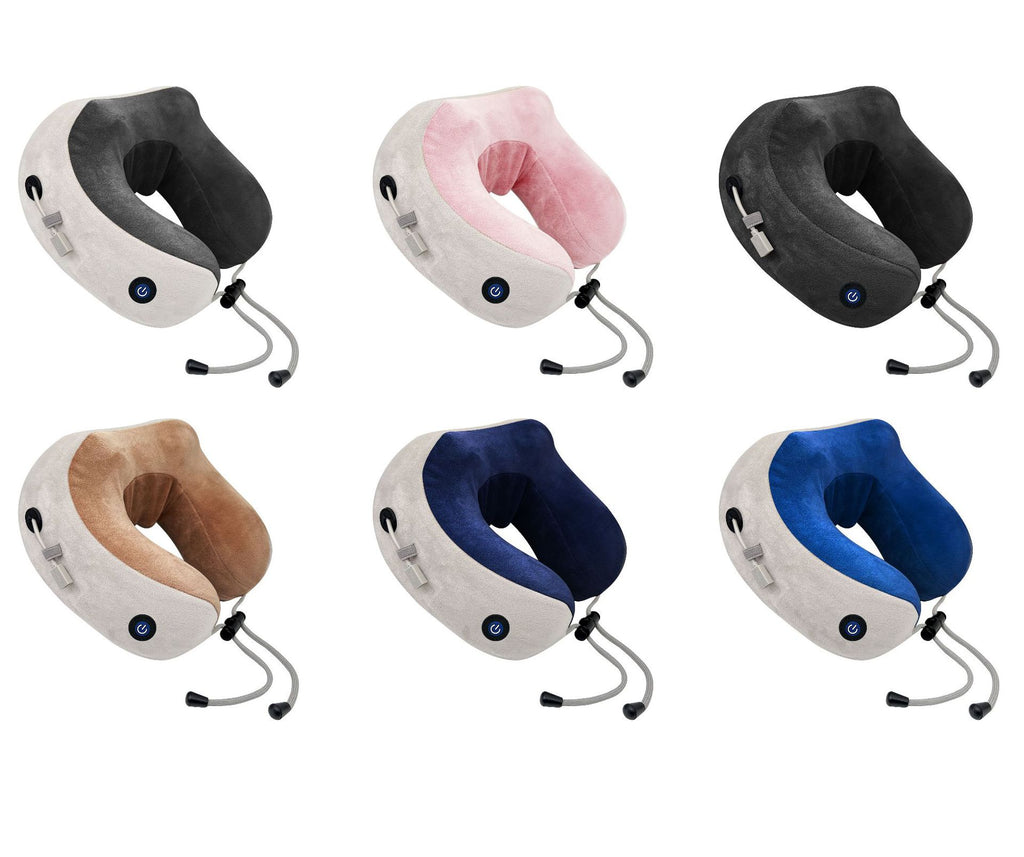 Household Massage U-shaped Pillow Memory Foam Portable Car Travel Electric Neck Cervical Massager U-shaped Massage Pillow