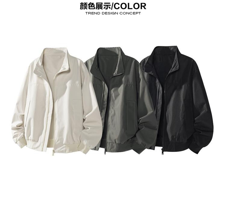 American Coach Jacket Men's Spring and Autum High Street Vibe Trendy Brand Stand Collar Outdoor Workwear Sports Pilot Jacket
