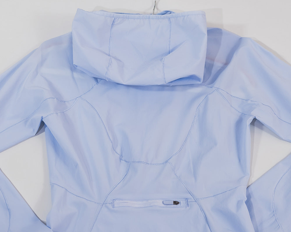 LU IUX Summer New Women's Sun Protection Suit UPF50 MIST OVER UV Protection Long Sleeve Hooded Zipper