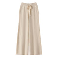 Narrow Casual Women's Sports Wide-Leg Pants High-Waist Slim Version New Long Fashion Straight Spring and Autumn Drape Pants 2025