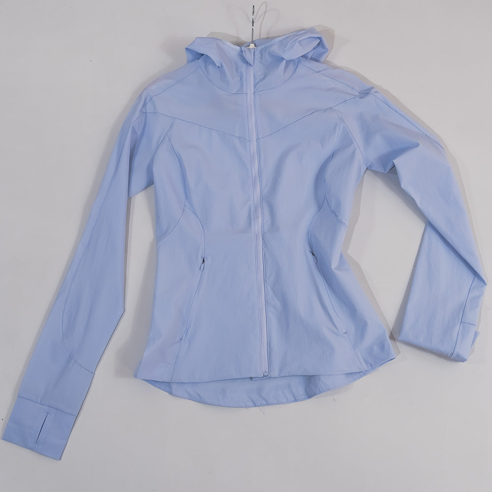 LU IUX Summer New Women's Sun Protection Suit UPF50 MIST OVER UV Protection Long Sleeve Hooded Zipper