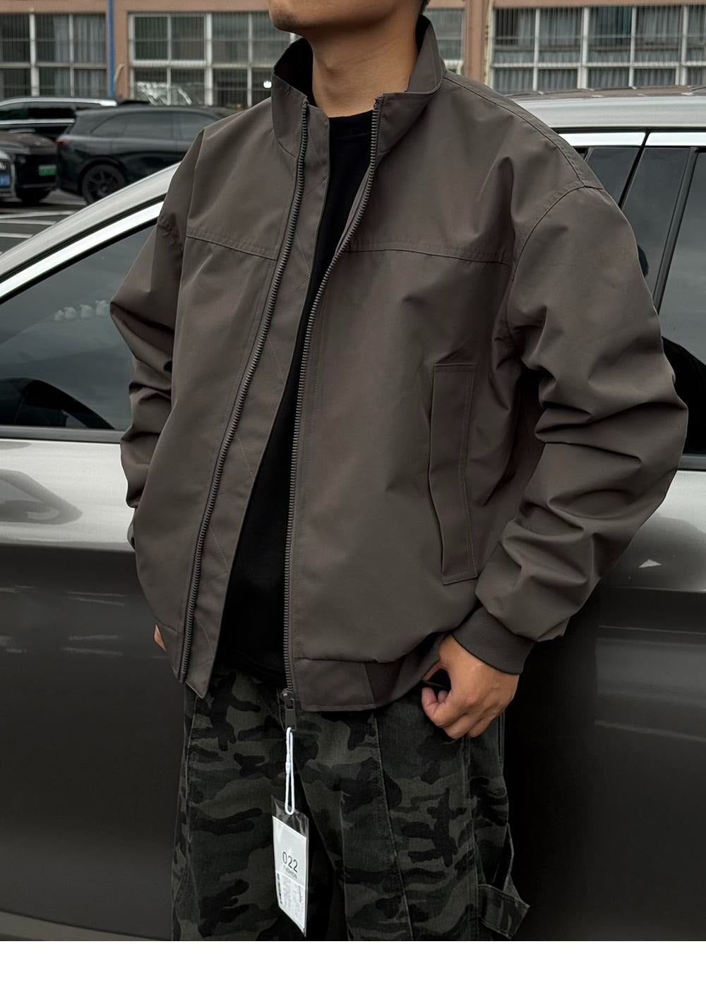 American Coach Jacket Men's Spring and Autum High Street Vibe Trendy Brand Stand Collar Outdoor Workwear Sports Pilot Jacket