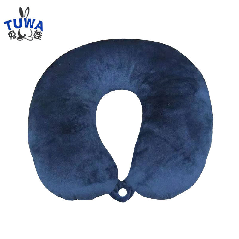 2025 New Cross-Border U-Shaped Pillow Portable Pp Cotton Office Nap Cervical Pillow Car High-Speed Rail Neck Pillow Wholesale