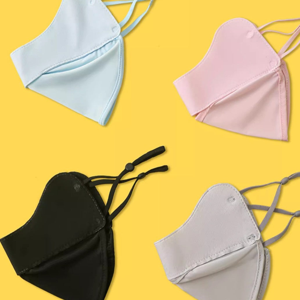 Seamless Sunscreen Hyaluronic Acid Summer Thin Eye Protection Mask 3D Stereo Anti-Uv Heat Insulation Breathable Face Small