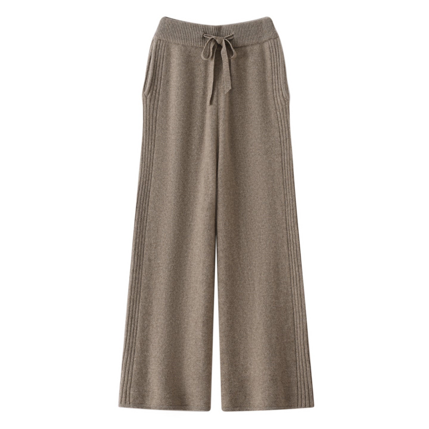 Narrow Casual Women's Sports Wide-Leg Pants High-Waist Slim Version New Long Fashion Straight Spring and Autumn Drape Pants 2025
