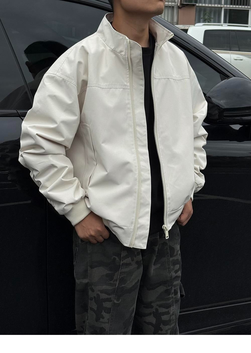 American Coach Jacket Men's Spring and Autum High Street Vibe Trendy Brand Stand Collar Outdoor Workwear Sports Pilot Jacket